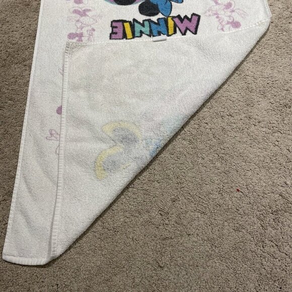 Vintage Disney Minnie Bath Towel Love Hearts 100% Cotton 39X23" Cannon USA - Picture 7 of 8